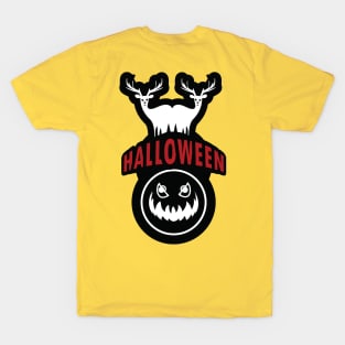 halloween deer logo T-Shirt